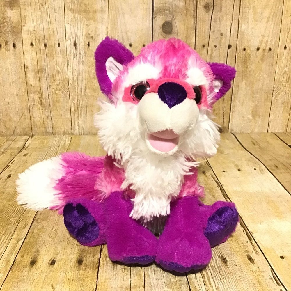 Wild Republic Pink Purple Fox Plush 10”‎